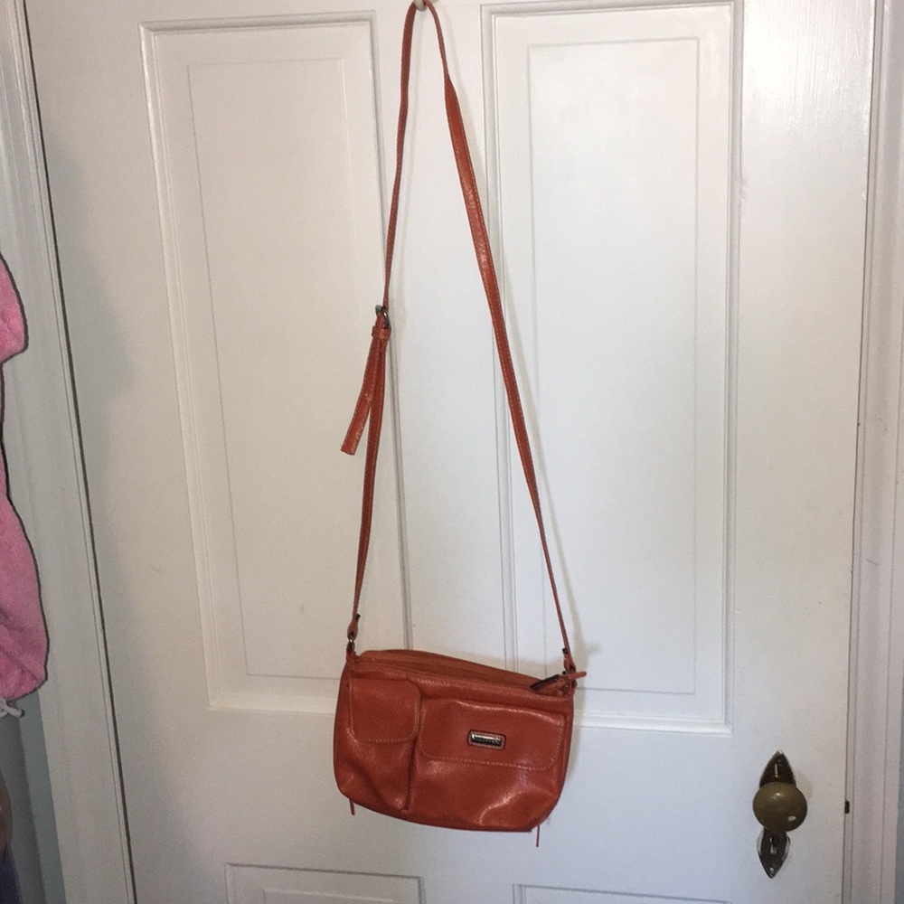 Orange crossbody bag